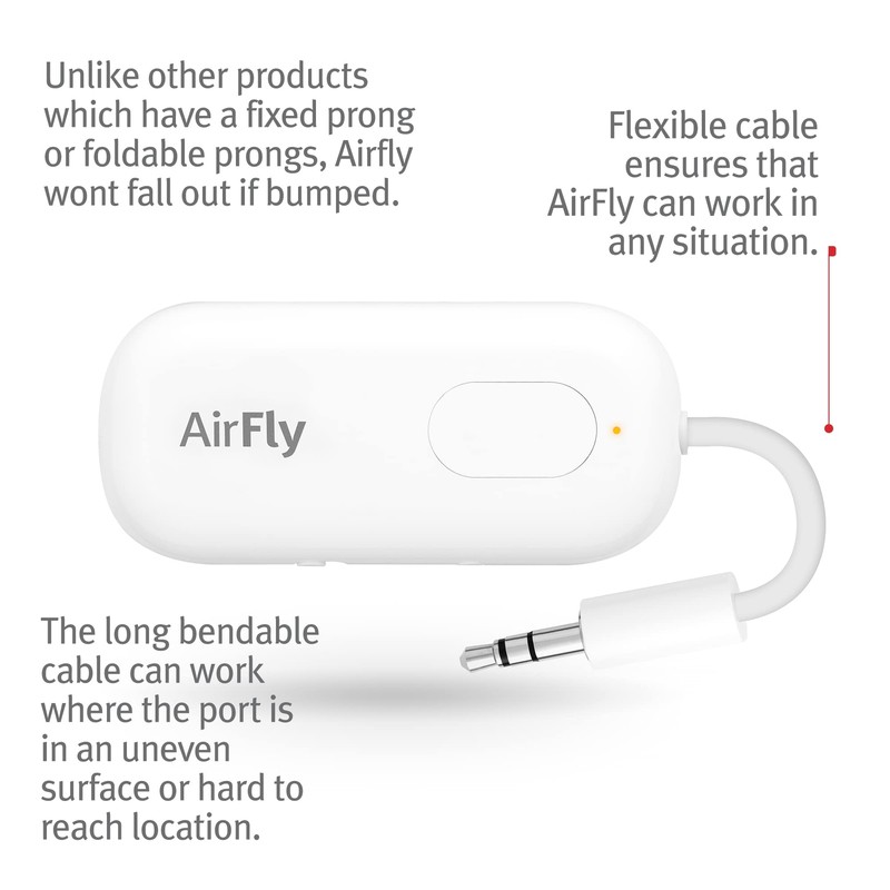 AirFly Pro Wireless Audio Adapter for AirPods Headphones with 25 Hour Battery gallery
