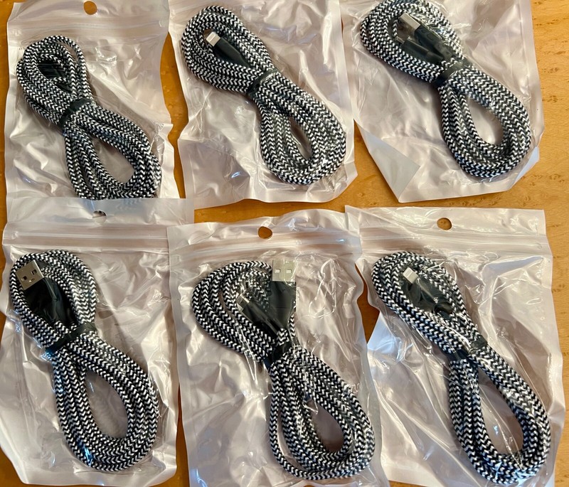 12 iPhone fast, heavy duty Charging Cables 6Ft Below wholesale! BEST PRICE! gallery