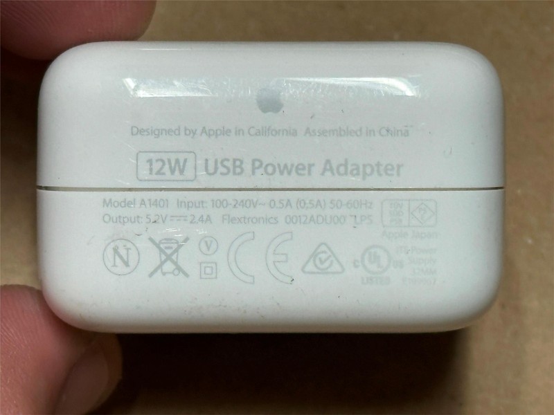 10x Pack Lot Genuine OEM Apple USB Power Supply 12W A1401 5.2v 2.4a gallery