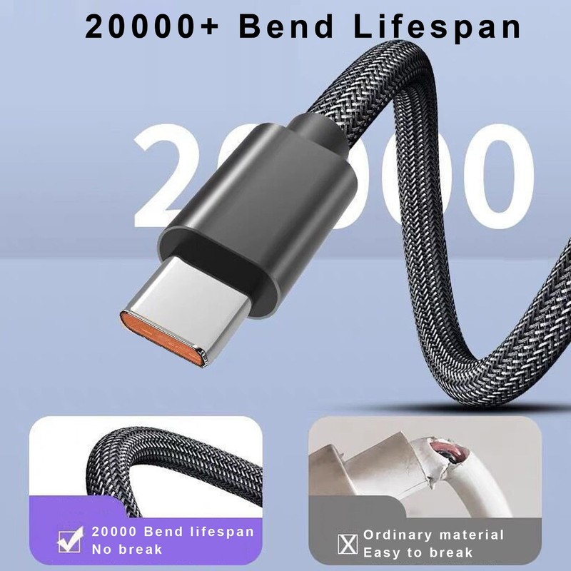 ZZrszhp USB-C Charger Cable Compatible for T-Mobile REVVL 7/7 Pro black gallery