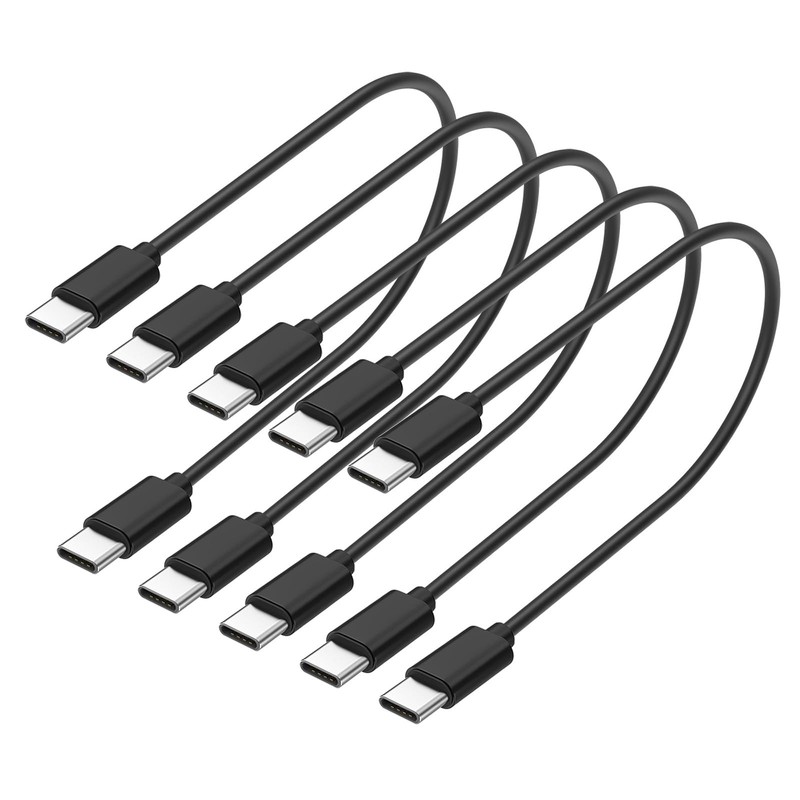 5-Pack USB C to C Bulk Charger Cable, Multipack 60W Fast Charge USB-C to Type…