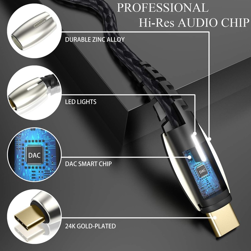 Versatile USB C to Headphone Jack Audio Cable - Compatible with Top Smartphones gallery