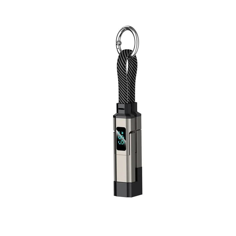 Super Fast Charging 4 in 1 Keychain Data Cable Smart Digital Display All Models
