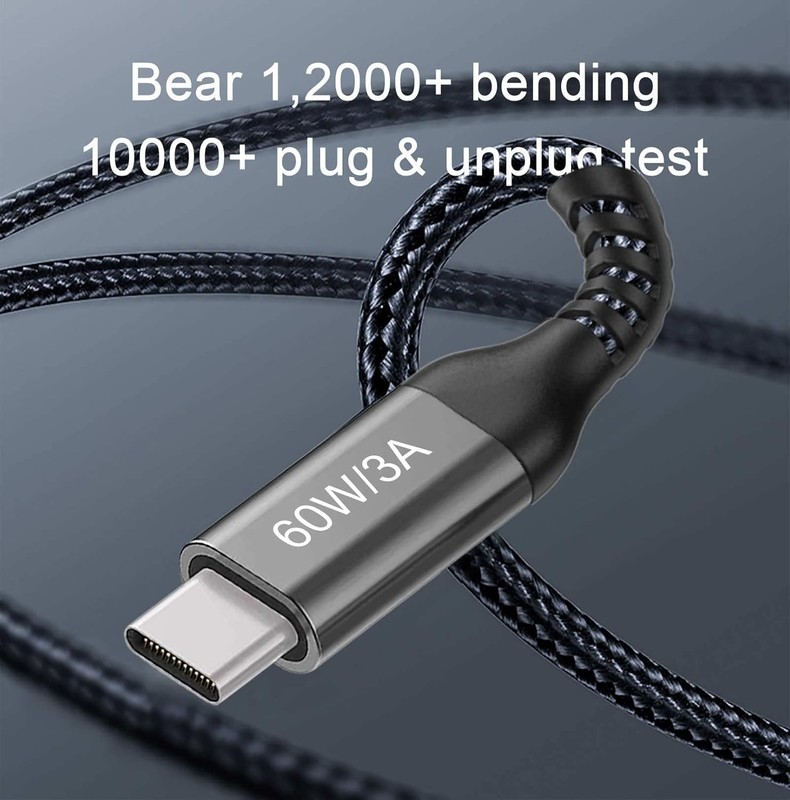 USB-C to USB-C Cable (15 FT 2PACK 60W) Long Cable, Fast Charging Cord gallery