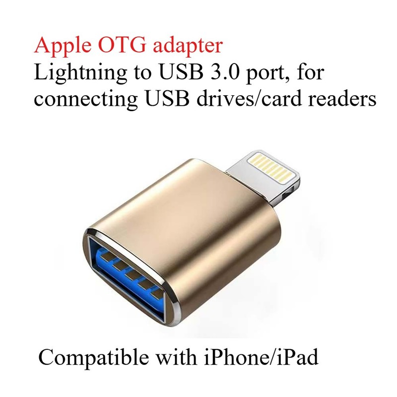 To USB 3.0 OTG Adapter for iPhone iPad Camera Card Reader Flash Drive gallery
