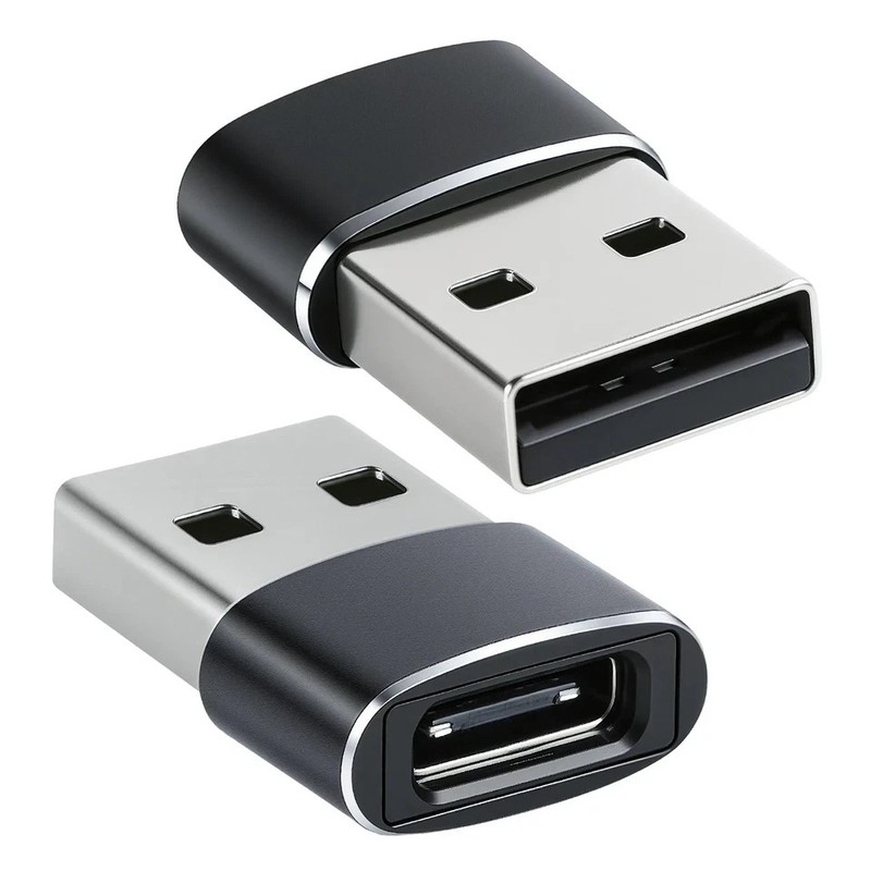 1 PACK Brand New USB to USB C Converter Type-C Female to A Male Adapter