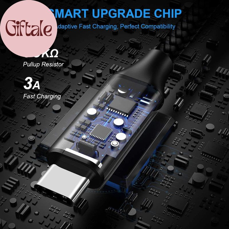 USB a to USB C Cable 5-Pack (3/3/6/6/10 Ft), Fast Charging Type C Charger Cord f gallery