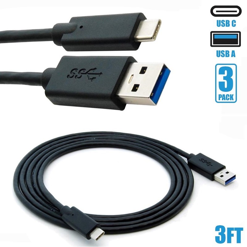 3x 3FT USB-C 3.1 Type C to USB 3.0 Fast Sync Data Charging Cable Phone MacBook