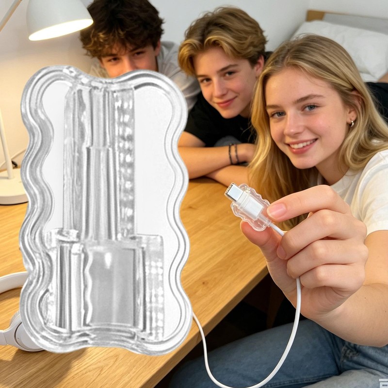Charging Cord Protector 5 Pcs Anti-Bend Data Cable Cover Charger Protector gallery
