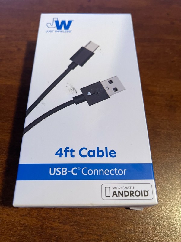 Just Wireless 4 Feet Charge Sync USB-C Charging Cable – Black