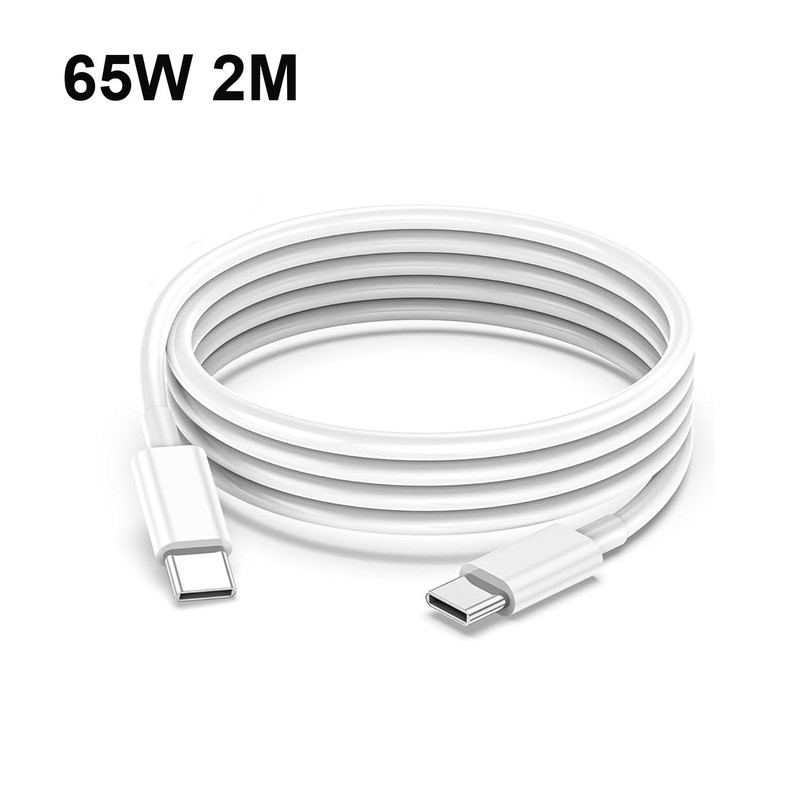 2m/6.6ft 65W USB-C to USB C Type-C Fast Charging Data SYNC Charger Cable Cord