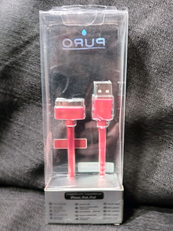 NEW BULK CASE 90 COUNT OF PURO DATA CABLE FOR IPHONE-IPOD-POD 4 FT 2.1 AMP POWER gallery