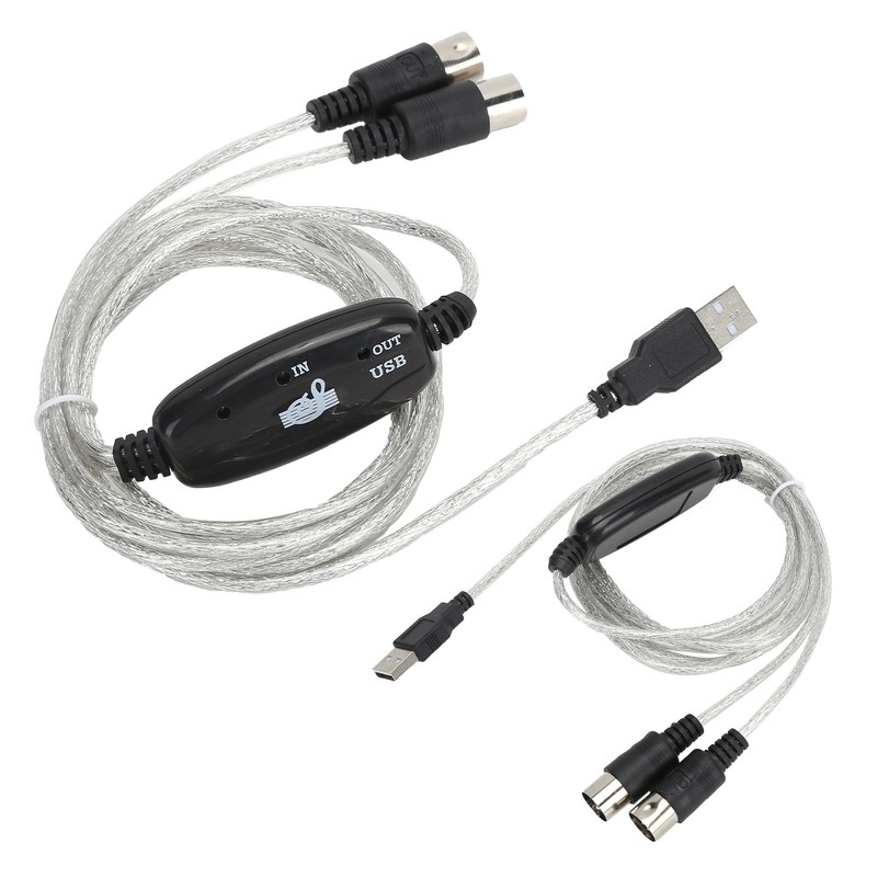 MIDI Cable MIDI To USB Cord Adapter Midi Converter MIDI To USB In-Out Part⭐ gallery