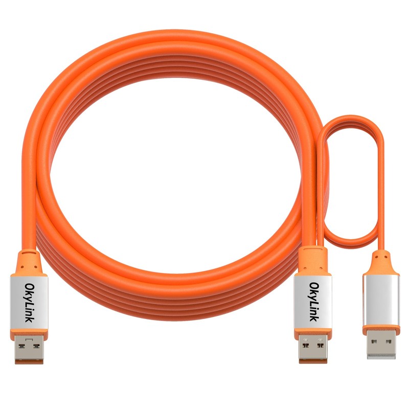 16FT 5M Active USB 3.2 Gen 2 AA Male To Male Cable 10Gbps Orange Cord Wire gallery