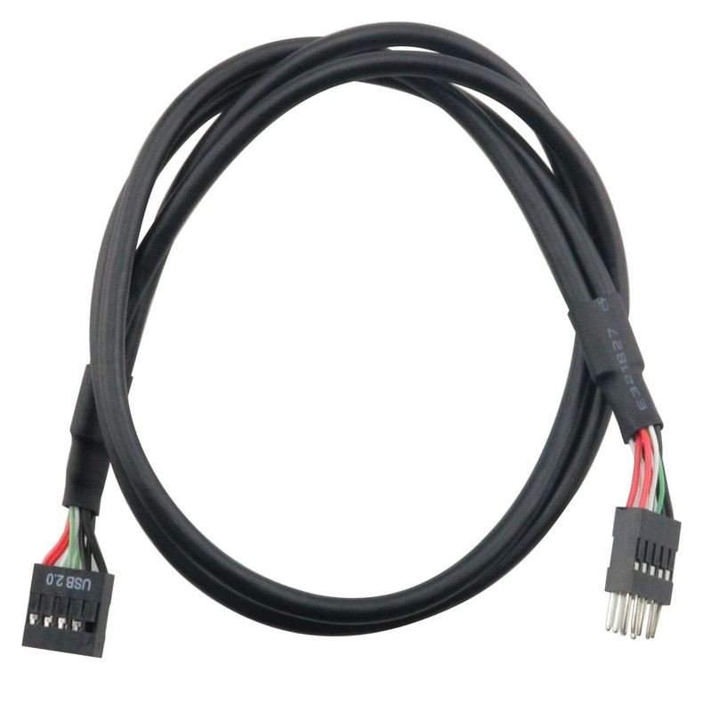 USB 2.0 9Pin Male to Female Extension Header Motherboard Cable 515mm