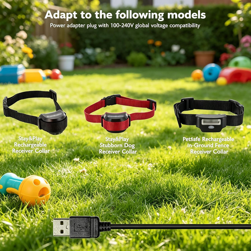 Charger for Petsafe Receiver - 4 Ft USB Charging Cable Replacement Cord for M... gallery