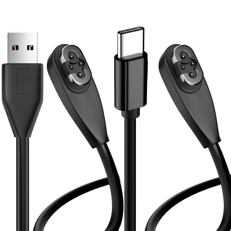 Shokz Openswim Pro S710 2-Pack Magnetic Charging Cable Type-C to 4Pin 3.3 Ft