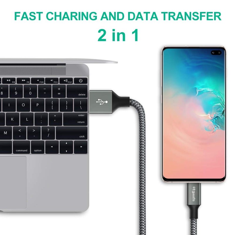 etguuds USB to USB C Cable 3ft 2 Pack USB A to Type C Charger Cord Fast Charging gallery