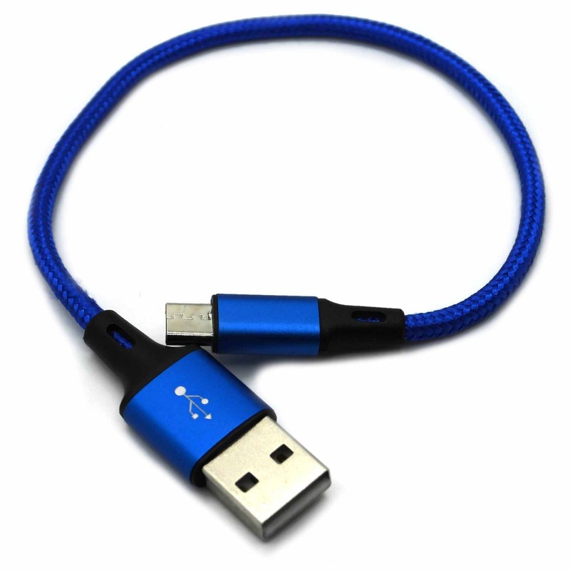Short Micro USB Cable Cord USB to Micro Fast Charging Data Sync Charger 0.7FT gallery