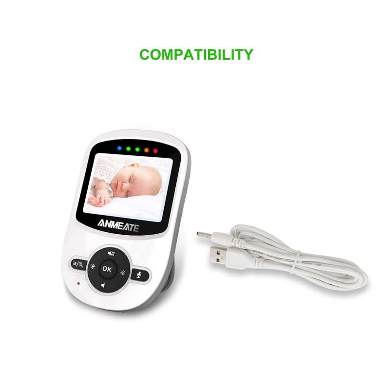Charger Cord for ANMEATE Baby Monitor SM24 SM935E USB Power Cable 6 Ft Cord gallery