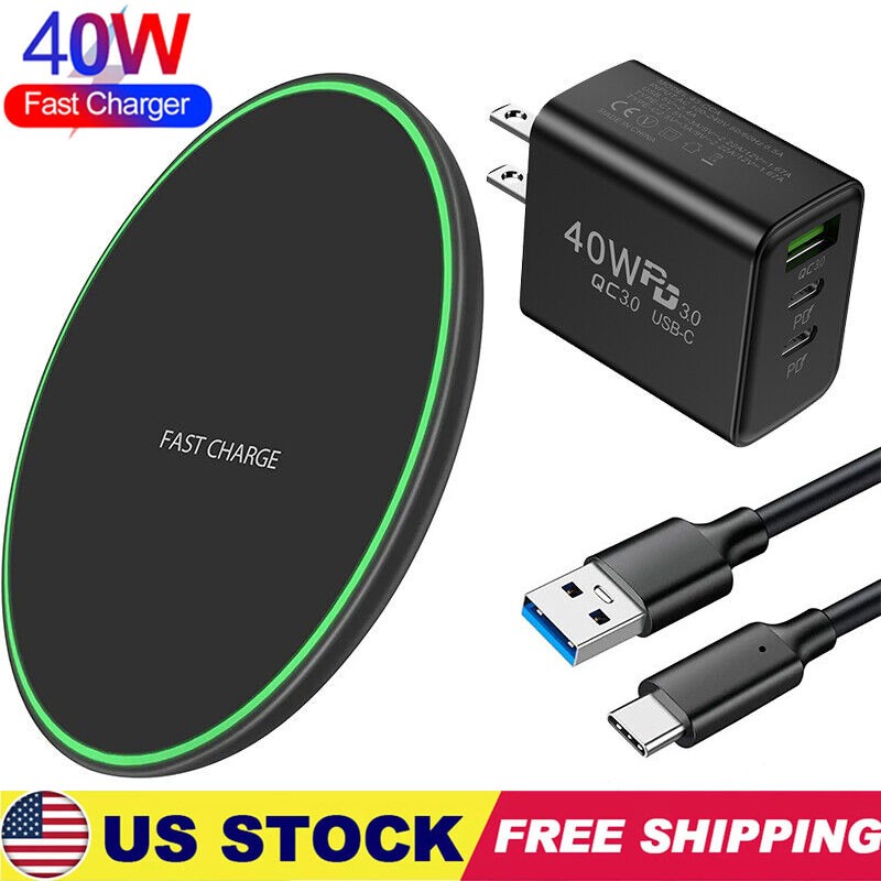 40W Fast Wireless Charger Charging Pad For Samsung Galaxy S26 S25 Ultra S24 S23 gallery