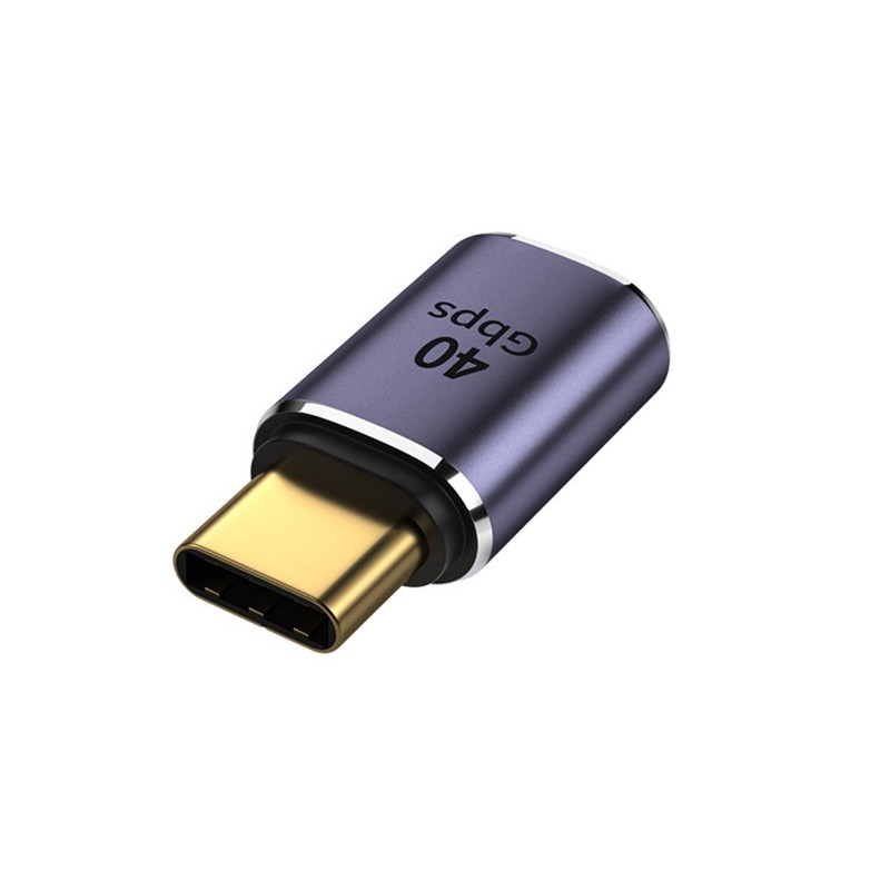 Right 90 Angle USB C to USB C Adapter Type C Fast Charging Converter 40Gbps 100W