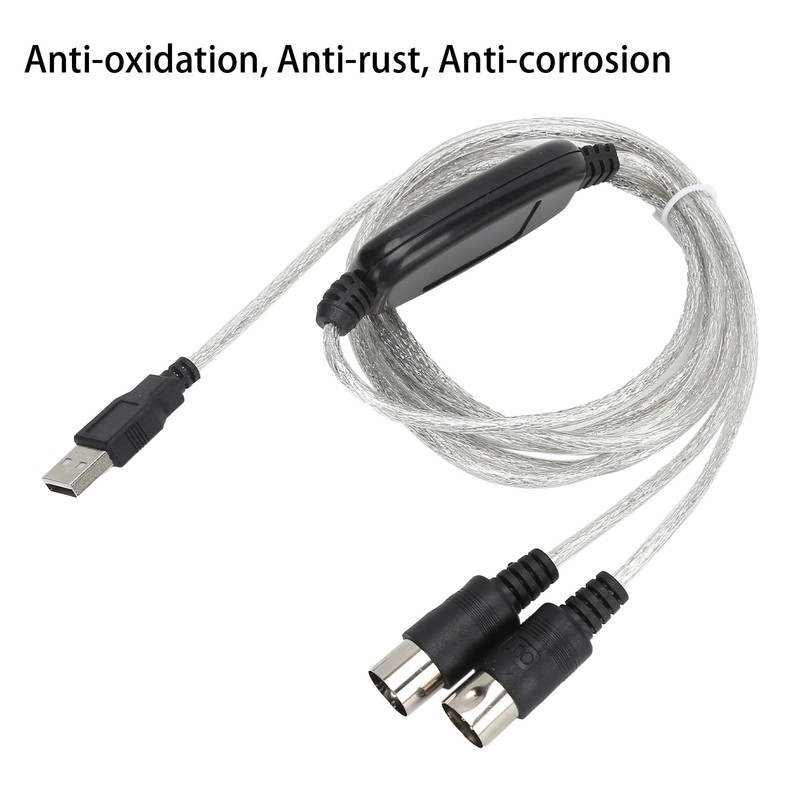 MIDI Cable MIDI To USB Cord Adapter Midi Converter MIDI To USB In-Out Part⭐ gallery