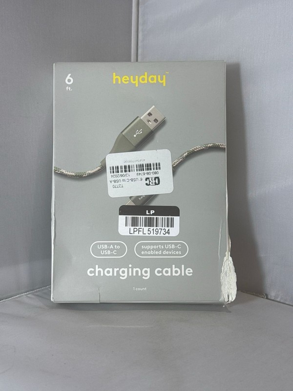 Heyday 6′ USB-A to USB-C Cable – heyday Braided Cable