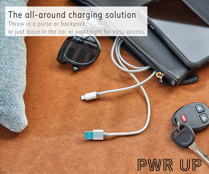 PWR UP iPhone Charger MFi Certified | Available in 3ft/6ft and Multiple Colors gallery