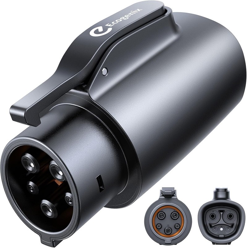Ecogenix Tesla to J1772 Charger Adapter, Max 80A 250V for J1772 EVs Only, NAC...