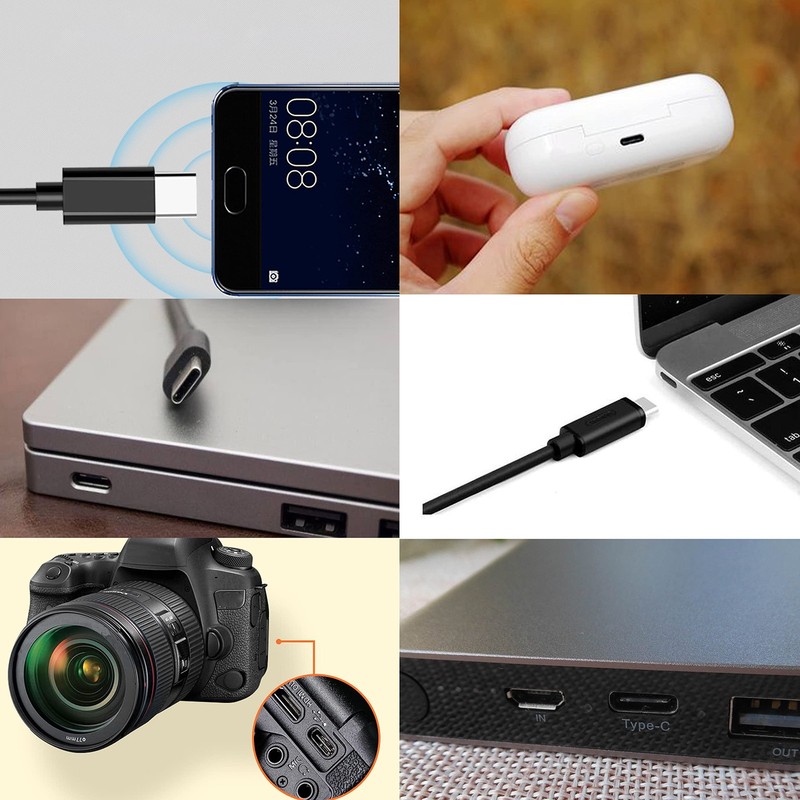 USB TypeC Pigtail Cable Extension Power Cable 22AWG 5V 3A USBC Plug to 2 Pin ... gallery