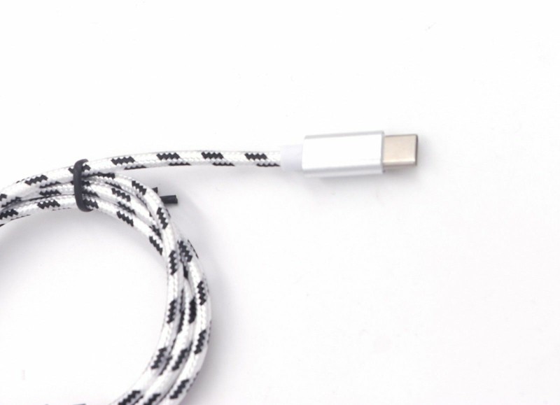 USB Cable Nylon Braided 3/6/10ft Fast Charger Samsung Galaxy Black/Silver gallery