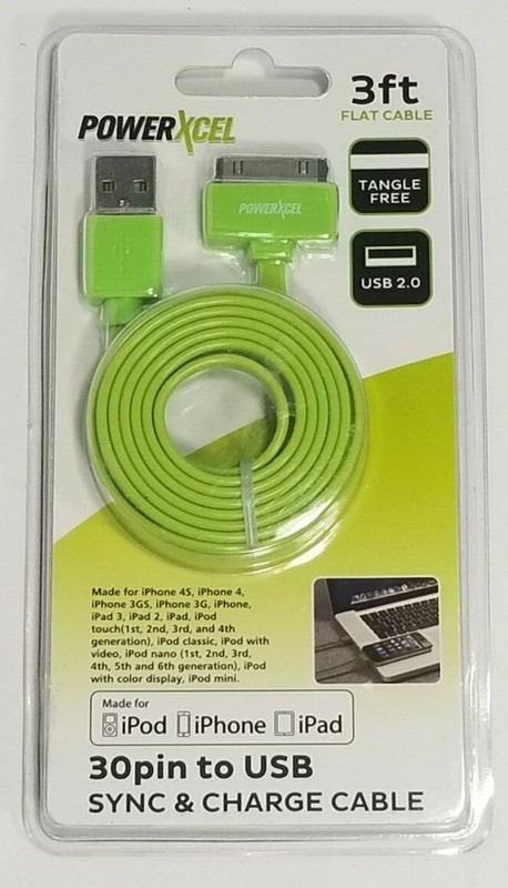 2 Pack – 1M 30-Pin to USB Charge Sync Cable Charger 4 Apple Iphone iPad iPod