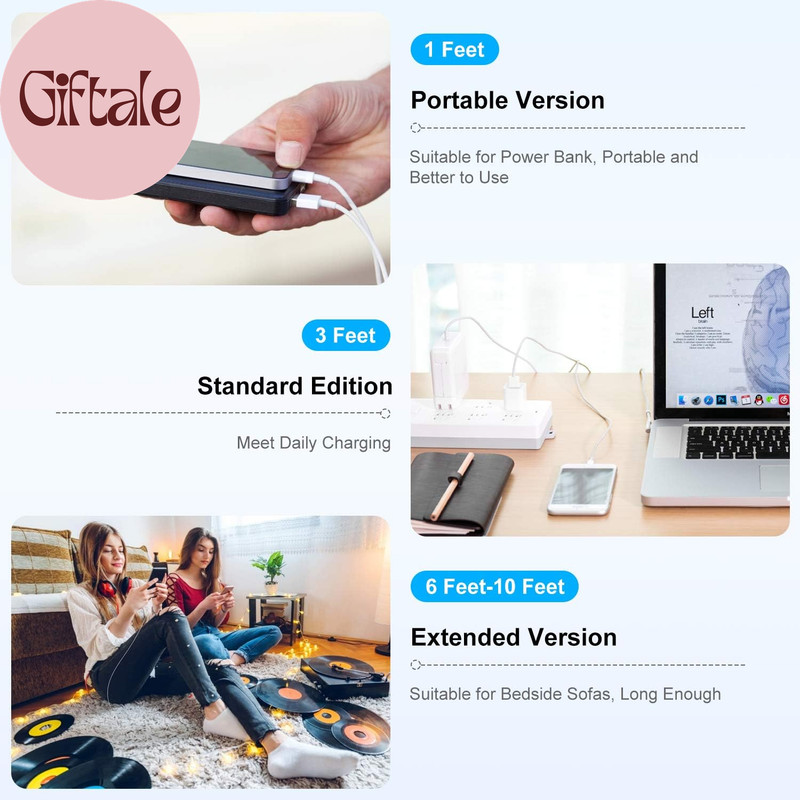 3Ft Iphone Charger Apple Mfi Certified, Apple Lightning to USB Cable 3 Feet,Fast gallery
