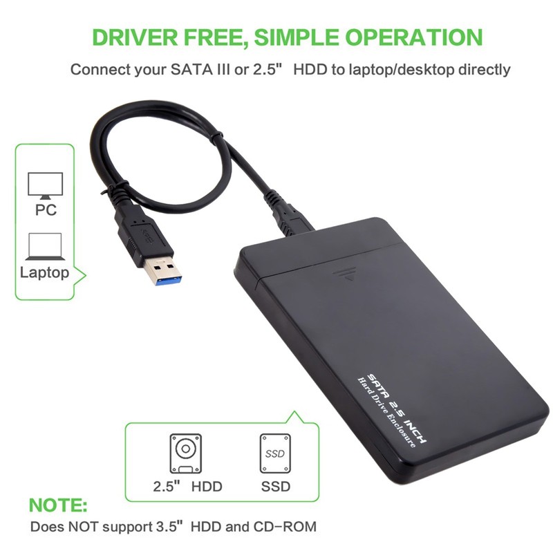 Xiwai SATA SSD HDD Type-C USB-C External Hard Disk Enclosure for Laptop