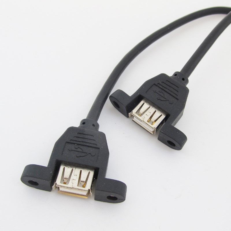 5pcs 50cm 2 Port USB A Female to Internal 2x5 way 9 Pin Header Adapter Cable gallery
