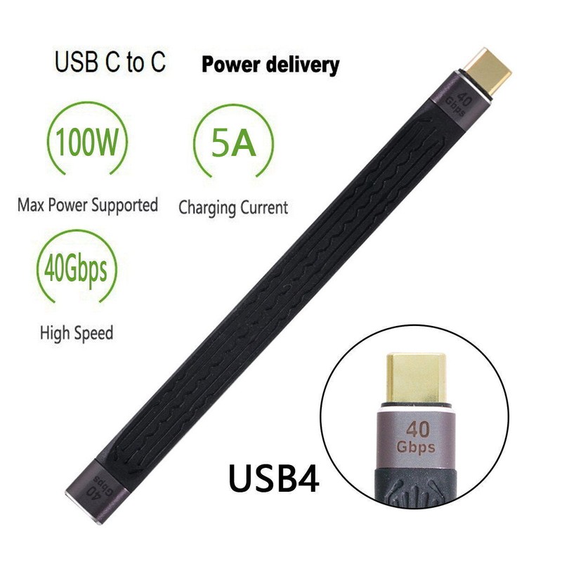 CABLECY Compatible with Thunderbolt3/4 8K@60Hz Video with 100W Charging USB4.0 gallery