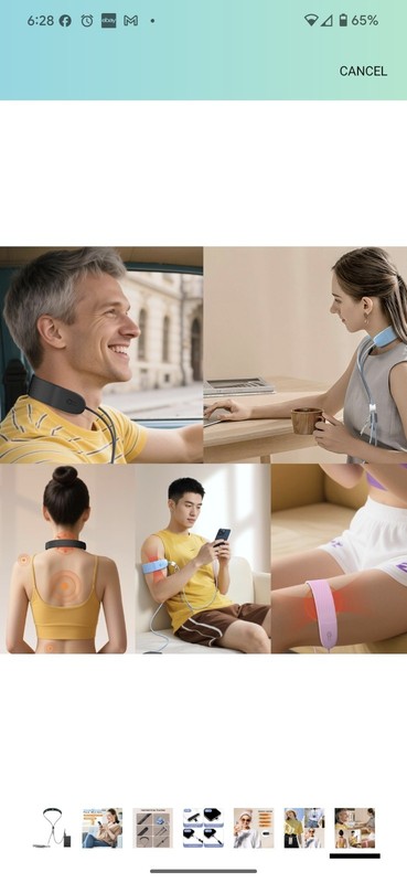 100W Fast Charging Neck Massager Cable | 3-Modes Silicone Vibration with USB... gallery