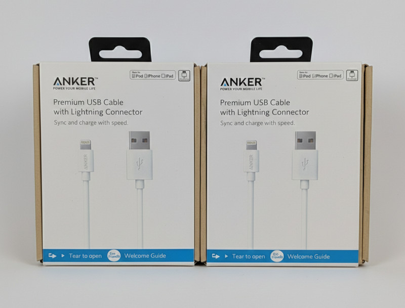 Anker Premium USB Cable to Light Connector 9ft Set of 2