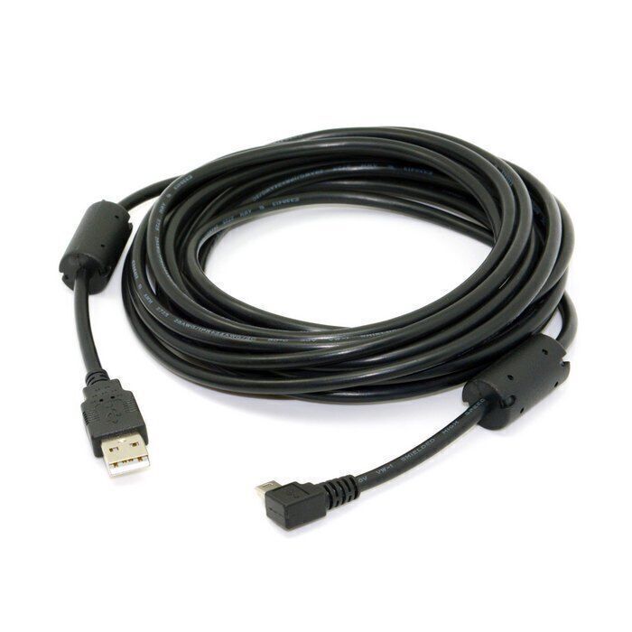 Mini USB B Type 5pin Male Right Angled 90 Degree to USB 2.0 Male Data Cable