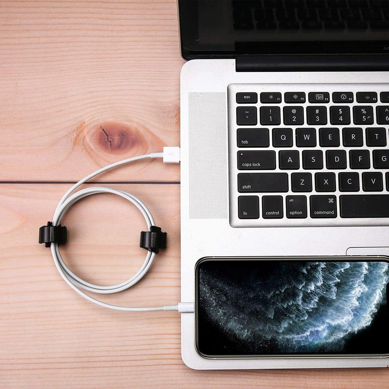 4PCS Management Sleeve with 10PCS Cable Tie, 20 inch Cord Organizer with Zipper gallery