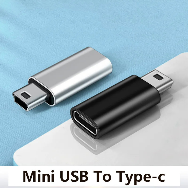 Mini USB to Type C Adapter 5 Pin Male Mini USB to Female USB Type C Data Transfe gallery