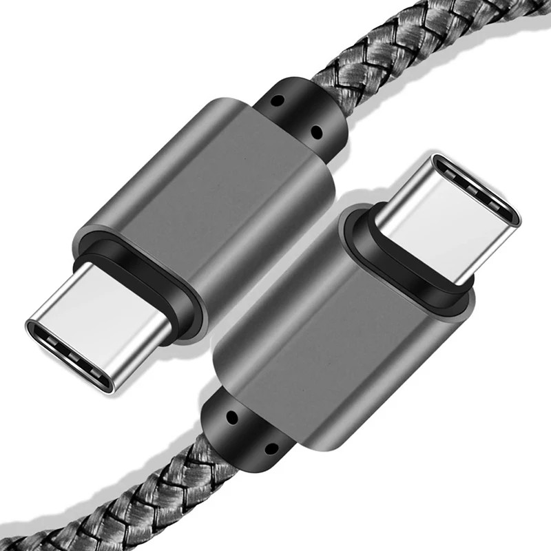 USB C-To Type C Expansion Link Cable PD60W 5A Fast Charging Charger 1M Nylon Dat gallery