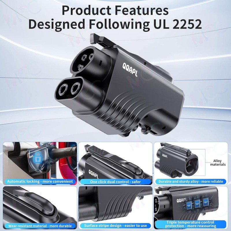 NACS to CCS Adapter UL2252 Certified 500A/1000V Adapter For Tesla Superchargers gallery