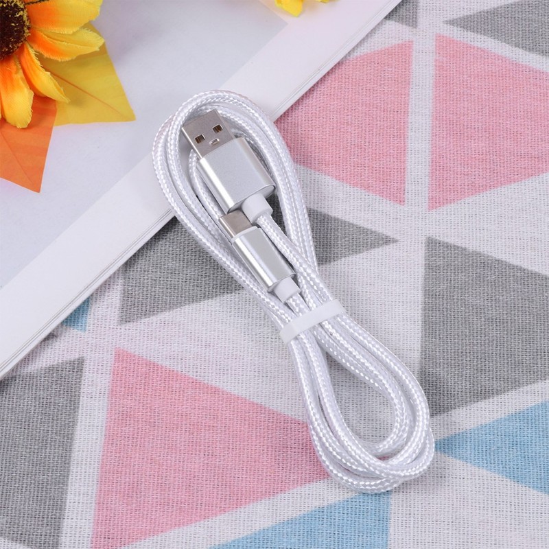 1 Pack USB Type C Cable Nylon Grey for Fast Charging