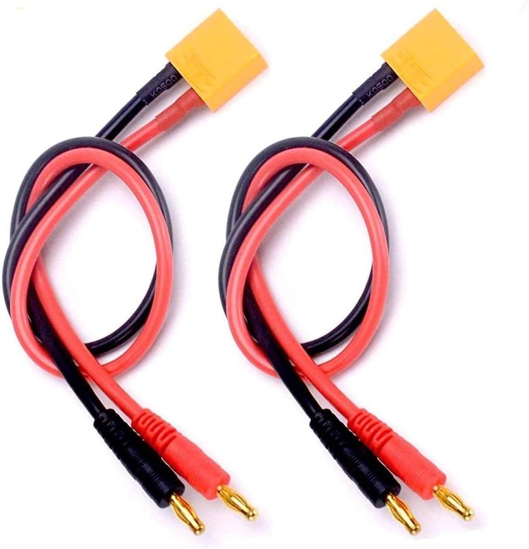 2-Pack XT90 Charging Cable with 4.0mm Banana Connector - 12AWG Heat Resistant gallery