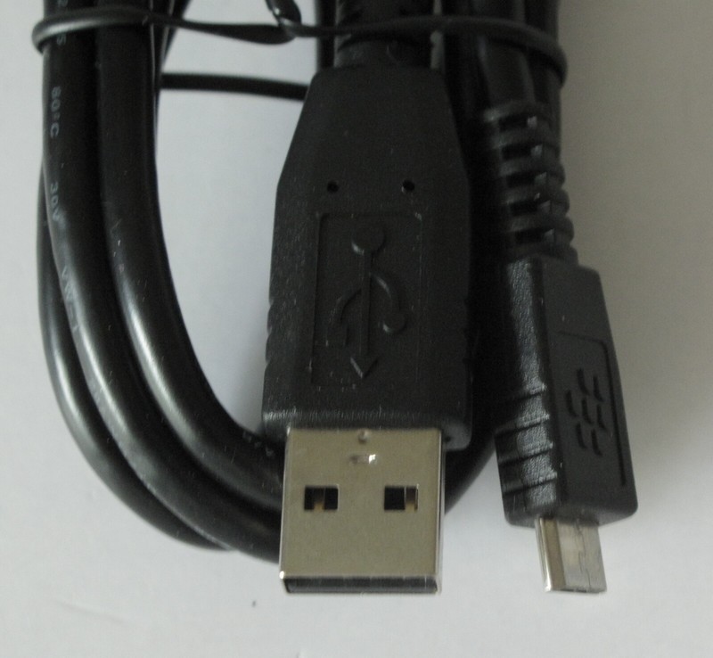 Black Micro USB Charging Cable Data Sync Charger Cord for BlackBerry 39in gallery