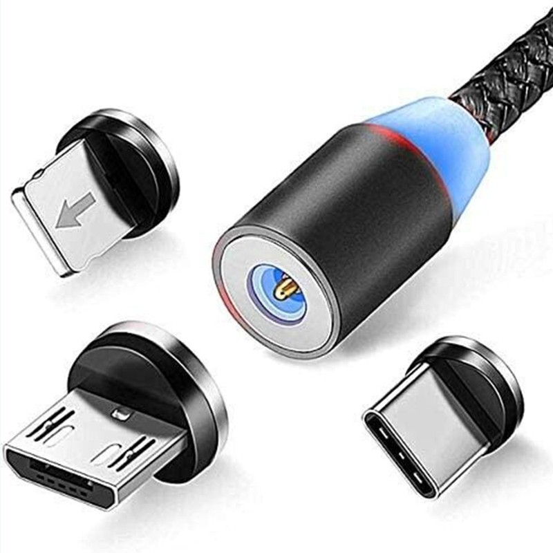 Magnetic Charging Cable 2PCS Statik 360 360° 180 Rotating Phone Charger