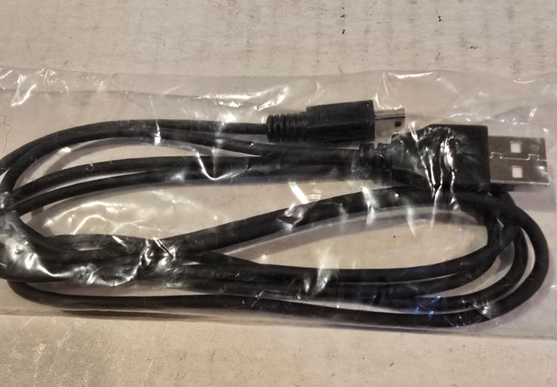 Charging Cable USB-A to DC Jack/Pin 28AWG/4C Black NEW gallery