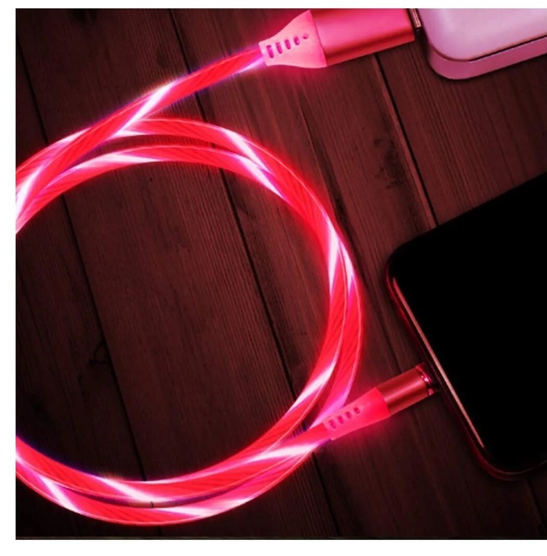 Phone Charger Pink Glowing Candy Flowing Magnetic 3 Attachments gallery